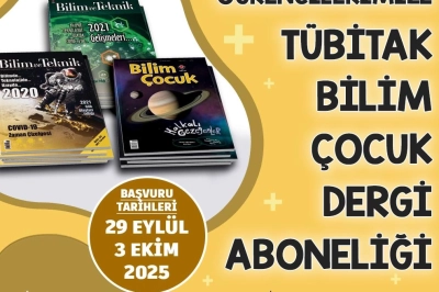 &Ouml;ğrencilere &Uuml;cretsiz Bilim Dergisi Aboneliği