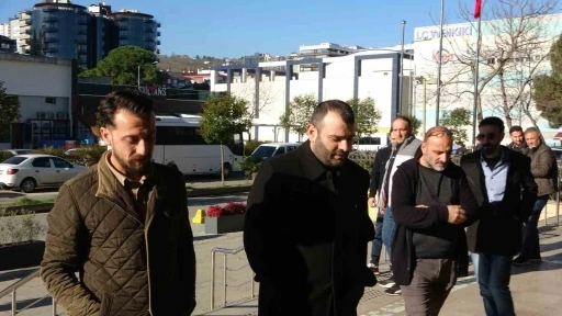 Og&uuml;n Samast İstanbul&rsquo;da g&ouml;r&uuml;len duruşmaya katılmak &uuml;zere Trabzon Adliyesi&rsquo;ne geldi
