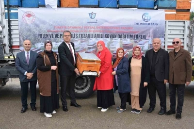 Ordu&rsquo;da 48 &uuml;reticiye 2 bin 400 adet arılı kovan desteği verildi
