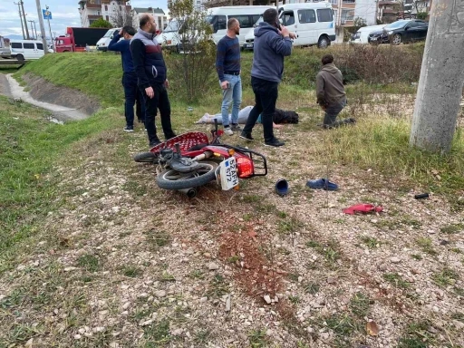 Ordu&rsquo;da motosiklet kazası: 1 yaralı
