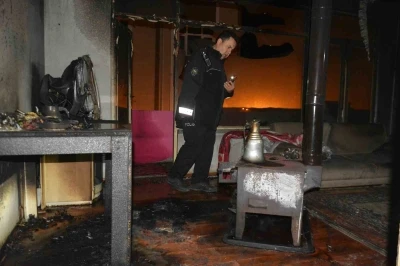 Ordu&rsquo;da sobadan &ccedil;ıkan yangında anne ve oğlu yaralandı