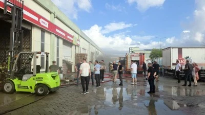 Orhangazi Zeytin İşleme Merkezi&rsquo;nde yangın