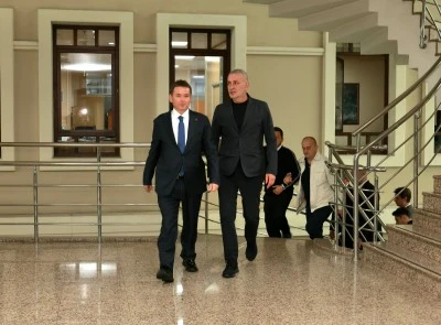 Osmangazi Belediye Başkanı Erkan Aydın'ın konuğu TFF Başkanı Hacıosmanoğlu
