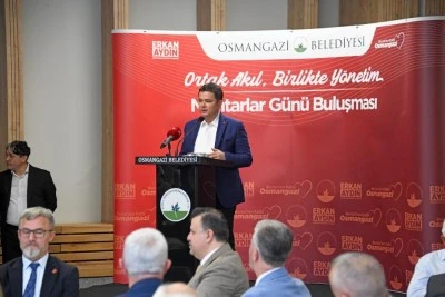 Osmangazi Belediye Başkanı Erkan Aydın muhtarları dinledi
