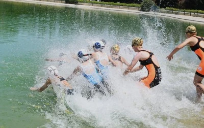 Osmangazi Belediyesi'nde Akuatlon yarışlarına ev sahipliği yaptı