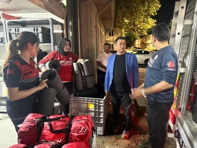 Osmangazi Belediyesi'nden deprem b&ouml;lgesi Sındırgı'ya hızlı destek
