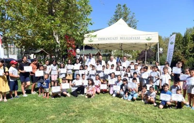 Osmangazi'de 8 bin 24 &ccedil;ocuk y&uuml;zme keyfi yaşadı