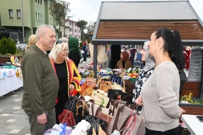 Osmangazi Kadın Girişimciler Sokağı'na b&uuml;y&uuml;k ilgi 
