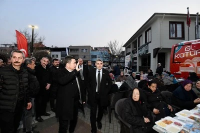 Osmangazi'nin g&ouml;n&uuml;l sofrası Bağlarbaşı Mahallesi'nde kuruldu