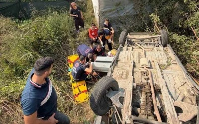 Osmaniye&rsquo;de otomobil takla attı: 3 yaralı
