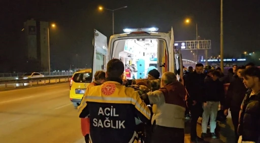 Bursa'da otomobile &ccedil;arpan motosikletin s&uuml;r&uuml;c&uuml;s&uuml; yaralandı