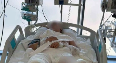 Otomobilin &ccedil;arptıktan sonra &uuml;zerinden ge&ccedil;tiği gen&ccedil; kız ağır yaralandı