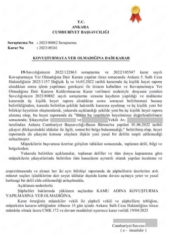 &Ouml;z&ccedil;elik-İş&rsquo;ten soruşturma a&ccedil;ıklaması
