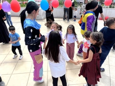 &Ouml;zel bireyler ve Kur&rsquo;an kursu &ouml;ğrencileri g&ouml;n&uuml;llerince eğlendi
