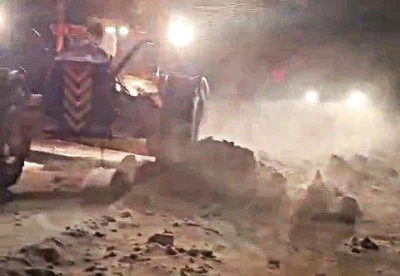 Paland&ouml;ken ge&ccedil;idinde ara&ccedil;lara kar engeli