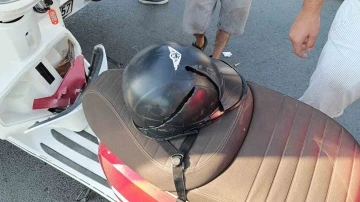 Par&ccedil;alanan kask s&uuml;r&uuml;c&uuml;y&uuml; hayata bağladı
