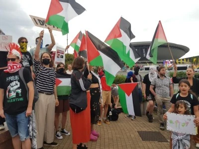 Polonyalı taraftarlardan İsrail'e protesto