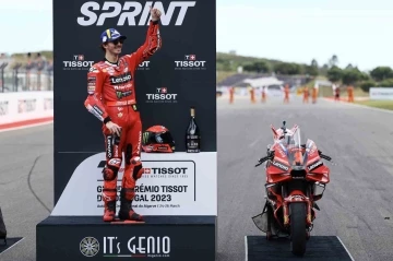 Portekiz Grand Prix&rsquo;sinde kazanan İtalyan Francesco Bagnaia
