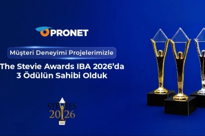 Pronet&rsquo;in M&uuml;şteri Odaklı Hizmet D&ouml;n&uuml;ş&uuml;m&uuml;ne 3 Stevie &Ouml;d&uuml;l&uuml;!