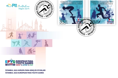 PTT'den "İstanbul 2025 Avrupa Para Gen&ccedil;lik Oyunları" Konulu Anma Pulu ve İlkg&uuml;n Zarfı