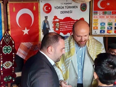   Bilal Erdoğan&rsquo;a Aydın&rsquo;da madalyalı sarı kanarya s&uuml;rprizi