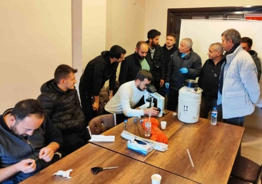 "İneklerde Rektovaginal Y&ouml;ntemle Suni Tohumlama" kursu tamamlandı
