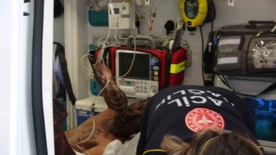 "Korku evi"ndeki bakım sırasında &ccedil;ıkan yangında ger&ccedil;ek korkuyu yaşadılar: 3 yaralı
