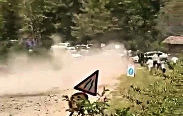 Keles'te ralli yarışında korku dolu anlar