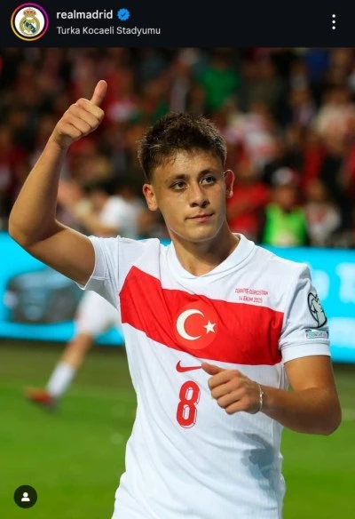 Real Madrid Arda&rsquo;nın konumunu Turka Kocaeli Stadyumu olarak paylaştı