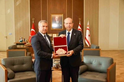 Rekt&ouml;r Adıg&uuml;zel&rsquo;den KKTC&rsquo;ye uluslararasılaşma odaklı ziyaret
