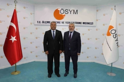 Rekt&ouml;r Adıg&uuml;zel&rsquo;den &Ouml;SYM Başkanı Ersoy&rsquo;a ziyaret
