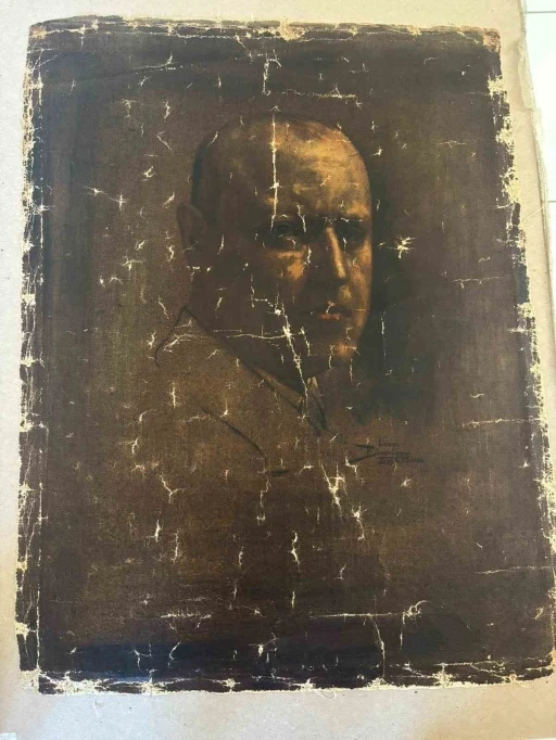 Ressam Lazar Binenbaum&rsquo;a ait Benito Mussolini tablosu T&uuml;rkiye&rsquo;de sergileniyor
