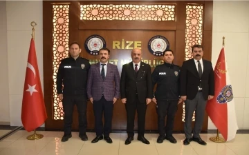 Rize&rsquo;de ayın polisleri &ouml;d&uuml;llendirildi
