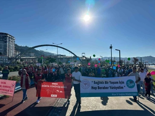 Rize&rsquo;de &lsquo;D&uuml;nya Y&uuml;r&uuml;y&uuml;ş G&uuml;n&uuml;&rsquo; etkinliği
