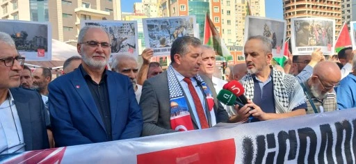 Saadet Bursa&rsquo;dan Filistin&rsquo;e destek basın a&ccedil;ıklaması