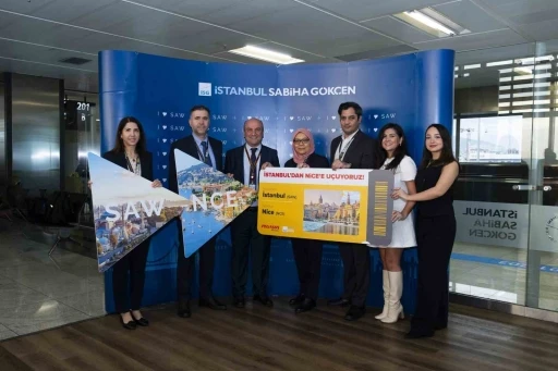 Sabiha G&ouml;k&ccedil;en&rsquo;den 2024&rsquo;&uuml;n son hat a&ccedil;ılışı Fransa&rsquo;nın Nice şehrine oldu
