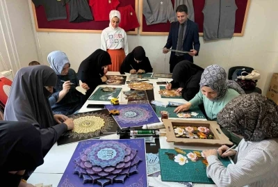 Samsatlı kadınlar eğlenerek &ouml;ğreniyor
