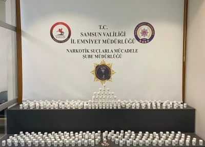 Samsun&rsquo;da 14 bin 408 adet uyuşturucu hap ele ge&ccedil;irildi
