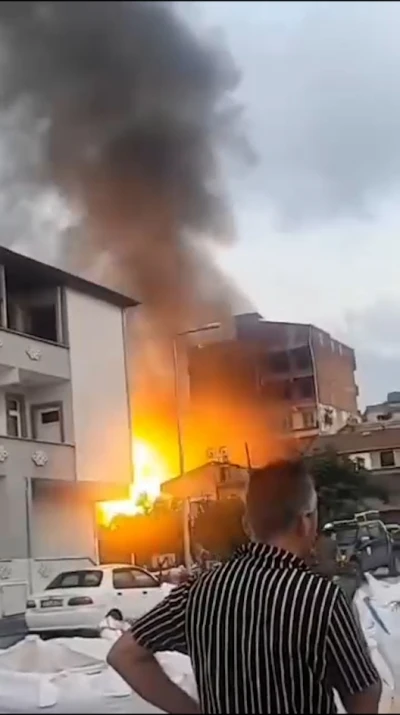 Samsun&rsquo;da bir depoda yangın