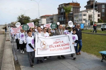 Samsun&rsquo;da &ccedil;&ouml;lyak hastaları i&ccedil;in farkındalık y&uuml;r&uuml;y&uuml;ş&uuml; d&uuml;zenlendi
