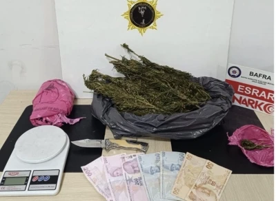 Samsun&rsquo;da d&ouml;rt il&ccedil;ede uyuşturucu operasyonu: 5 g&ouml;zaltı