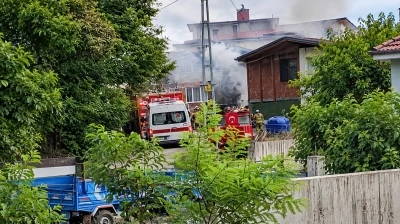 Samsun'da tek katlı evde yandı: 1 &ouml;l&uuml;