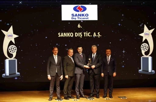 SANKO Dış Ticaret&rsquo;e &ldquo;ihracatın yıldızı&rdquo; &ouml;d&uuml;l&uuml;
