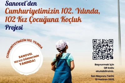 Sanovel&rsquo;den Cumhuriyetimizin 102. yılında  102 kız &ccedil;ocuğuna ko&ccedil;luk projesi