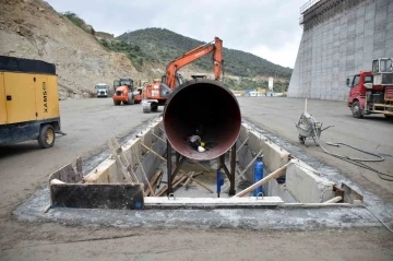 Sarı&ccedil;ay Barajı&rsquo;nda &ccedil;alışmalar devam ediyor

