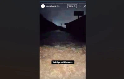 Sarıyer&rsquo;de st&uuml;dyoda mahsur kalan Murat Boz, botla kurtarıldı