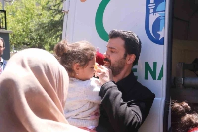 Şehidin 4 yaşındaki kızından babasına oyuncak ayıcıkla duygusal veda
