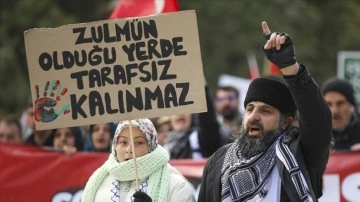 Şehit askerleri anmak ve Filistin'e destek i&ccedil;in etkinlik d&uuml;zenlendi