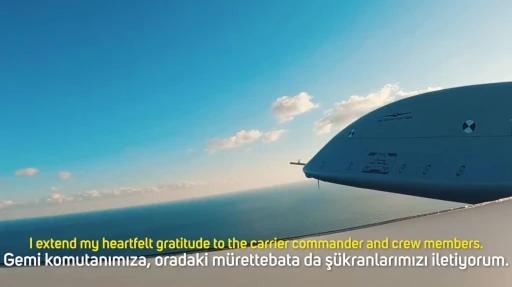 Sel&ccedil;uk Bayraktar tarihi u&ccedil;uşu sosyal medya hesabından paylaştı
