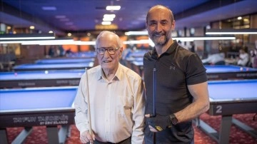 Semih Saygıner, efsane bilardocu Raymond Ceulemans&rsquo;ı ağırladı